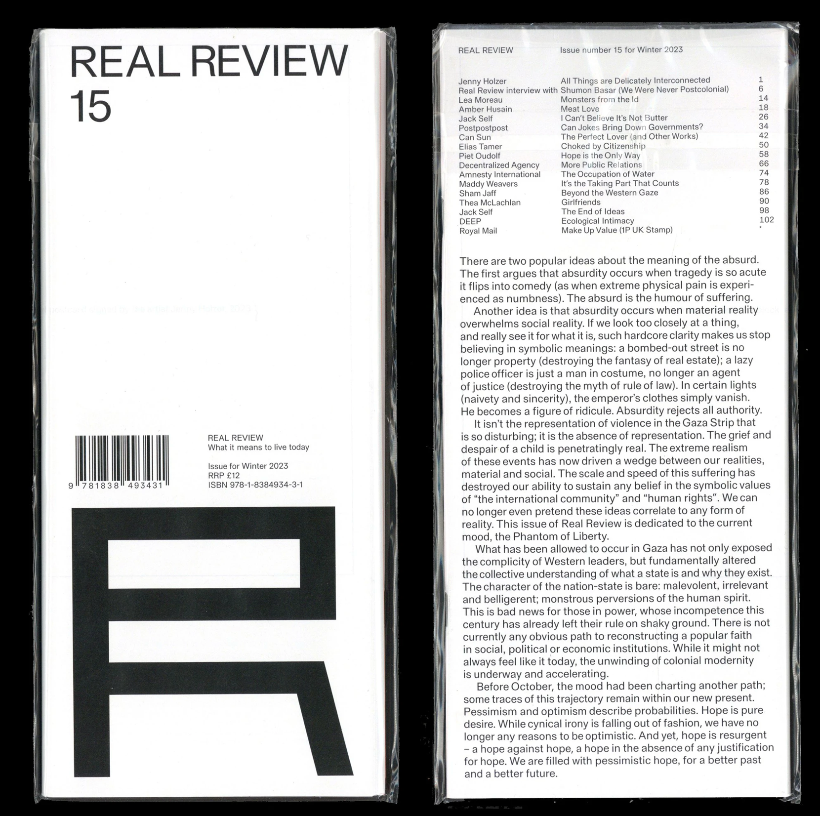 Real Review, #15 PHANTOM OF LIBERTY